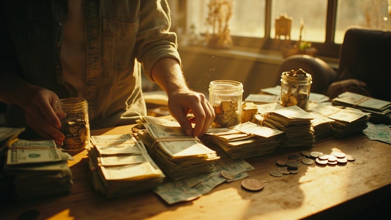 Zero-based budgeting illustration showing dollars assigned to categories